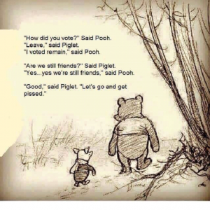 Pooh and piglet discuss referendum result